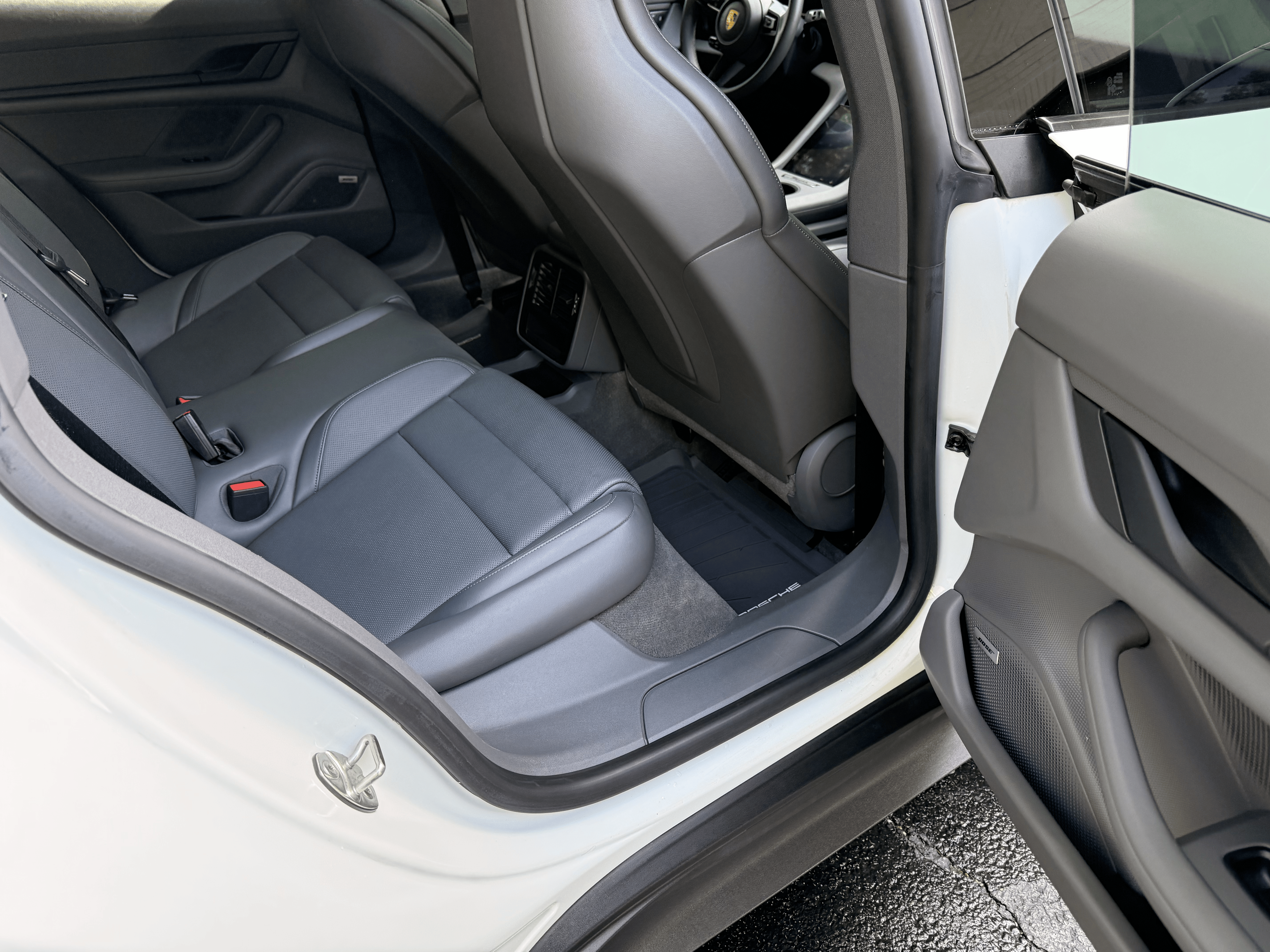 Porsche Taycan rear interior